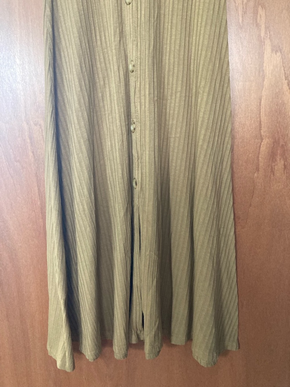 Mango Ribbed Button-Front Maxi Dress - Picture 6 of 6